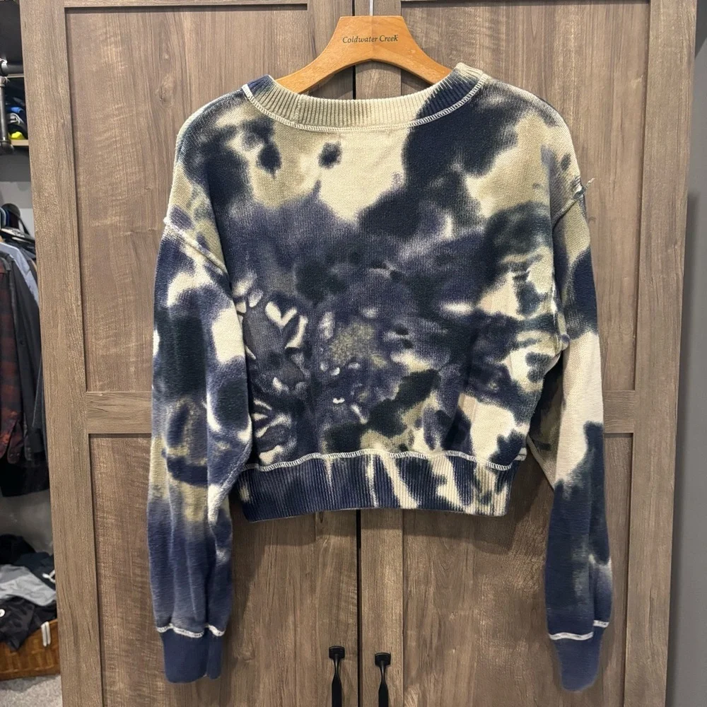 Natural Life Taylor Cropped Tie Dye Sweater medium - Picture 2 of 9